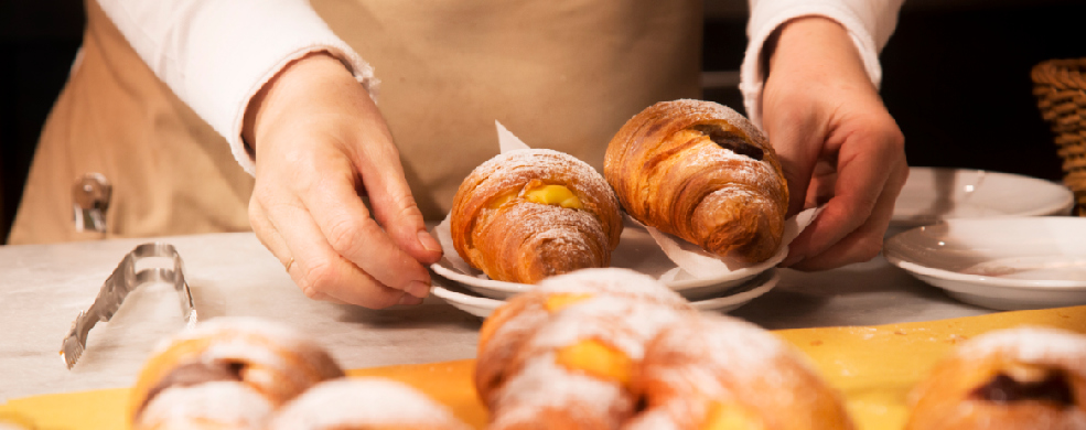 La colazione da Eataly con le brioche