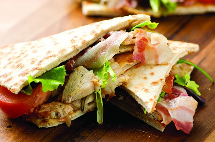 Piadina tacchino e pancetta