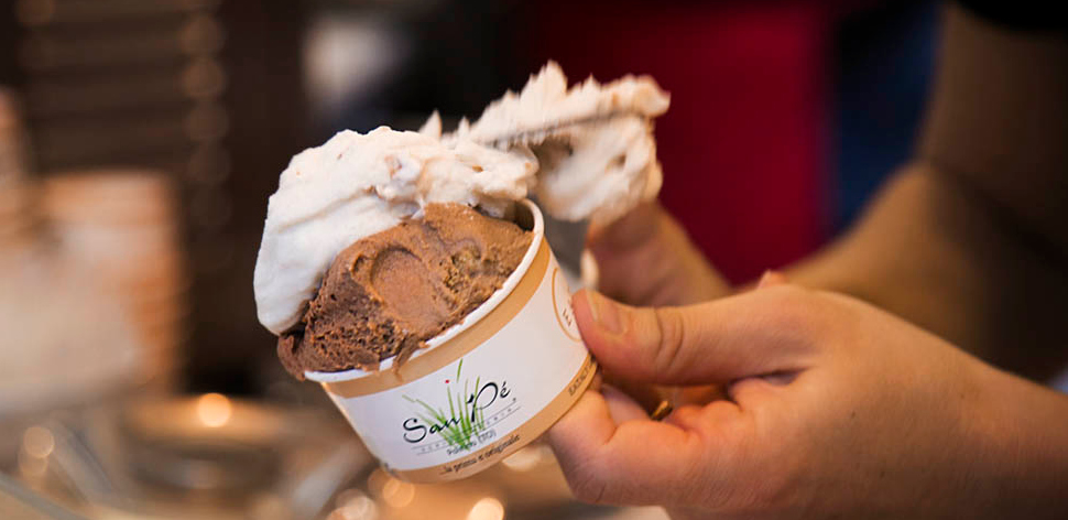 Il gelato dell'agrigelateria San Pé
