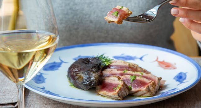 tagliata di tonno rosso del Mediterraneo da Eataly Milano