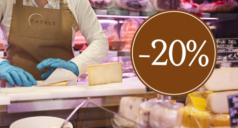 Tutti i martedì: -20% sui Salumi e i Formaggi