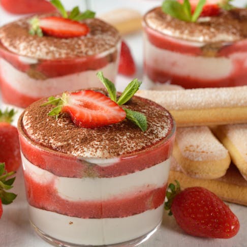 Tiramisù alle fragole