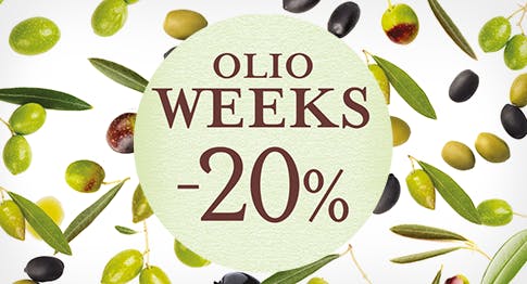 Olio Weeks: -20% sull'olio extravergine d'oliva