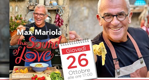 Max Mariola presenta il libro the sound of love da Eataly Milano 