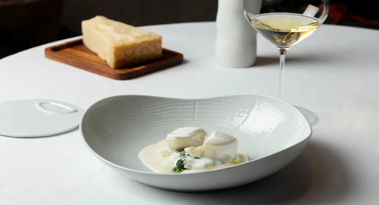 Cuore di baccalà con maionese, spinaci e crema di Grana Padano DOP Riserva | Eataly