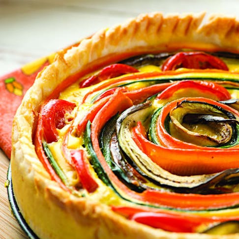 Torta salata con verdure