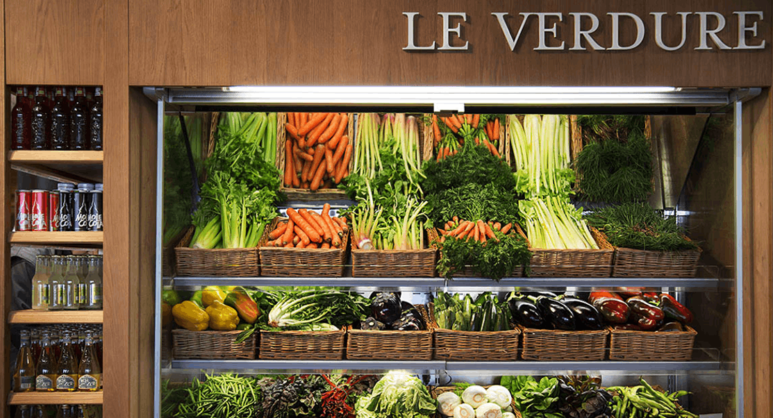 Il banco delle verdure di Eataly