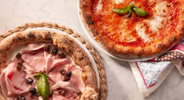 Pizza Eataly - margherita + cotto e olive