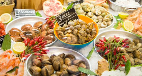 Il crudo di pesce di Eataly