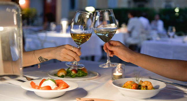 Giù da Guido in terrazza, tapas e vino