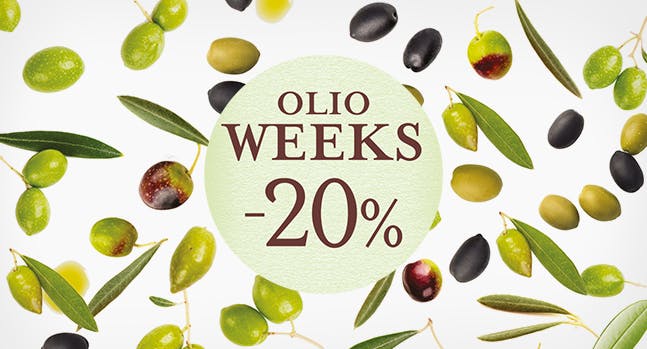 Olio Weeks: -20% sull'olio extravergine d'oliva