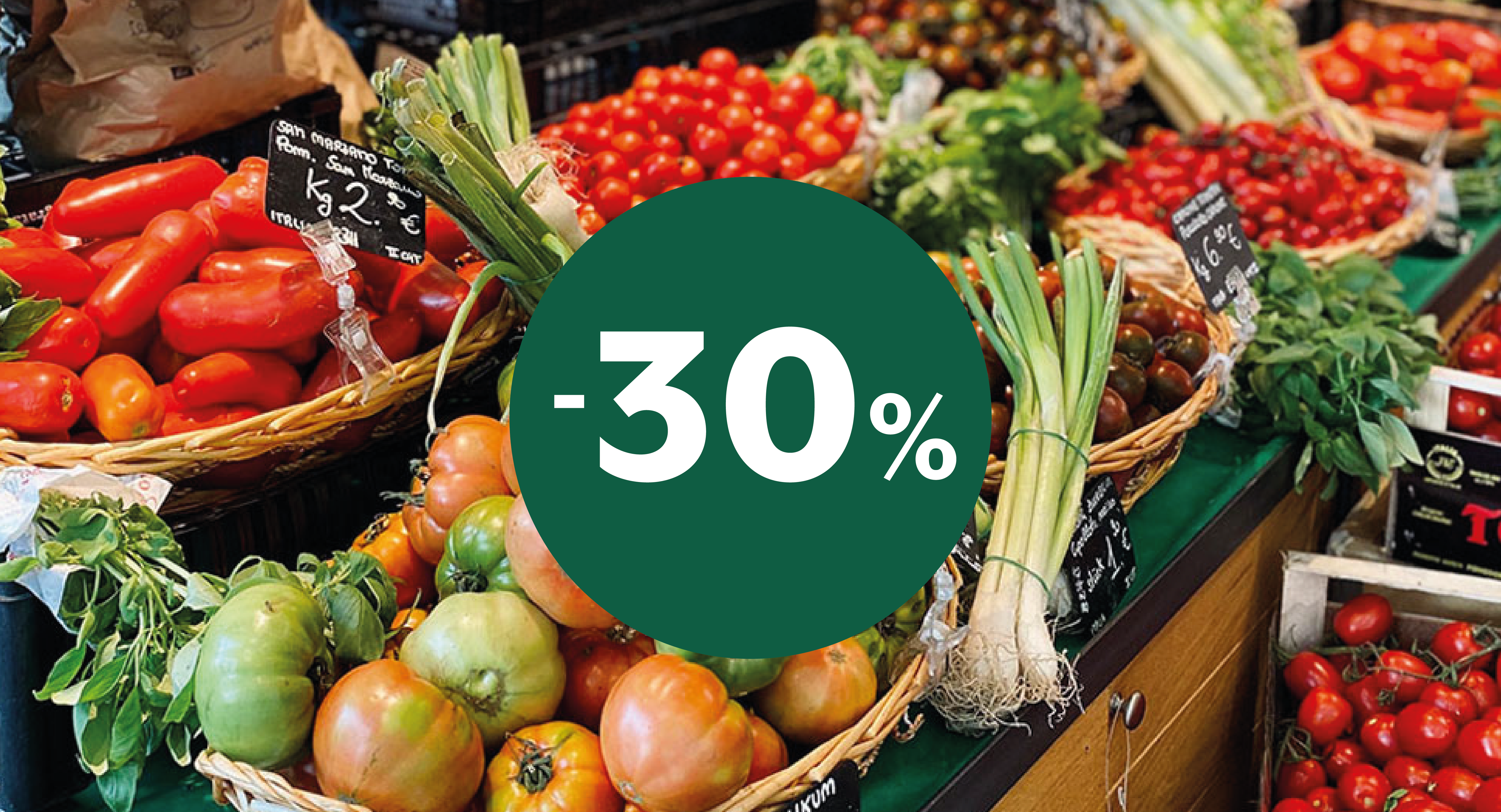 Sconto del 30% nel reparto ortofrutta | Eataly