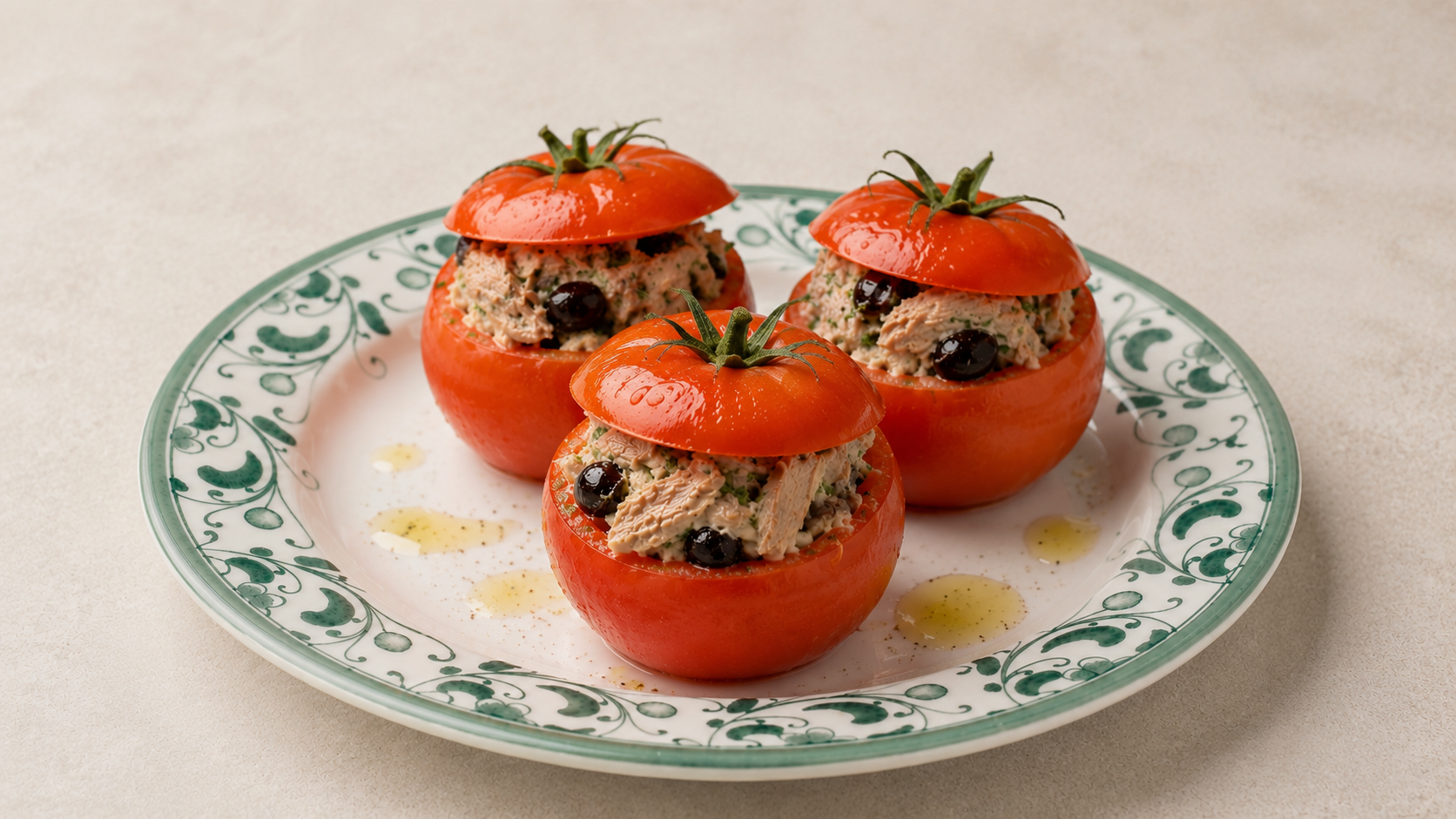 Pomodori freddi ripieni di sgombro e olive | Eataly
