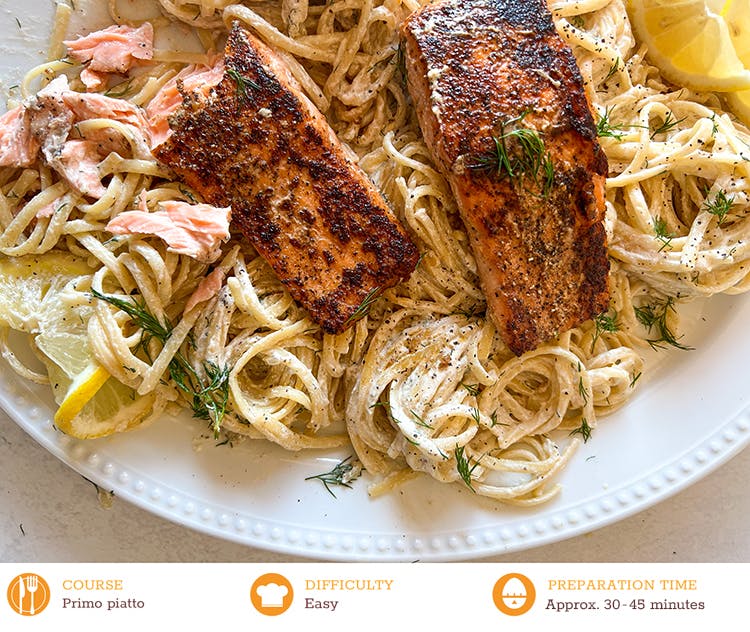 salmon pasta recipe