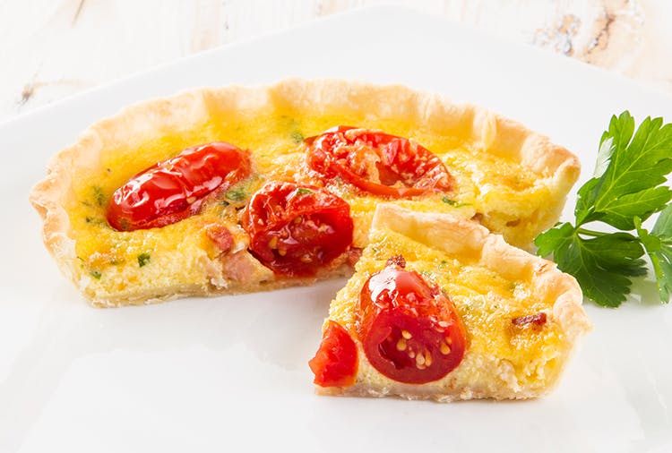 Mini Quiche Lorraine with Così Com'è Datterini Tomatoes