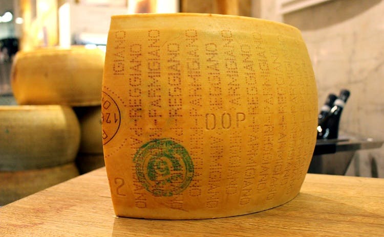 First time cracking a full wheel of Parmigiano Reggiano! This