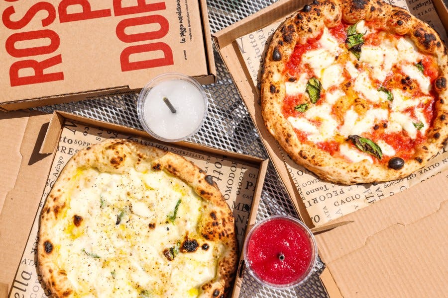 Neapolitan pizza at Eataly Kiosk