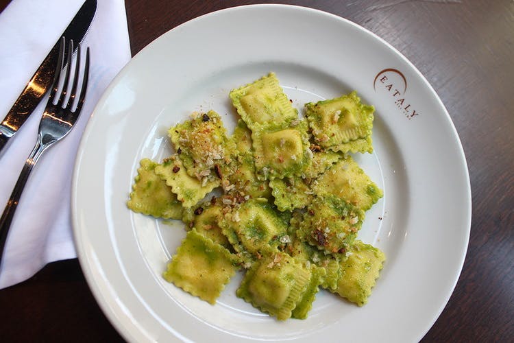Prosciutto ravioli