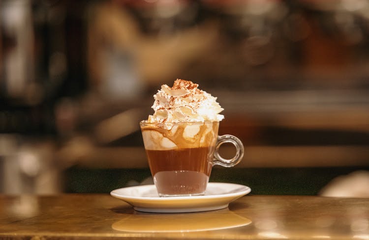 Bicerin from Turin with whipped cream