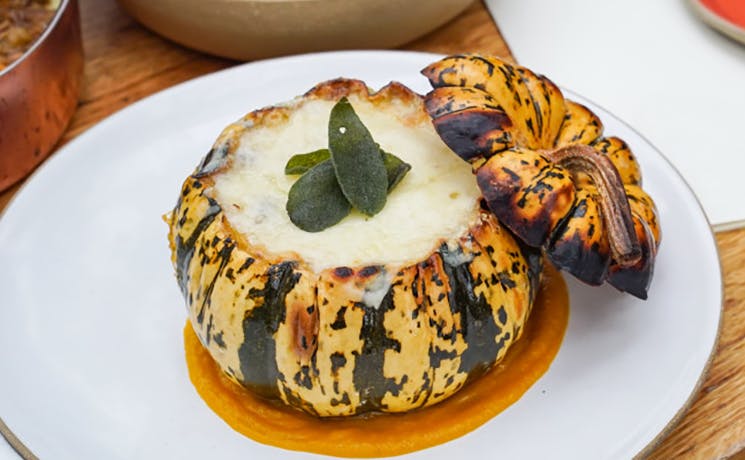 Roasted squash with Fontina Valle D'Aosta DOP