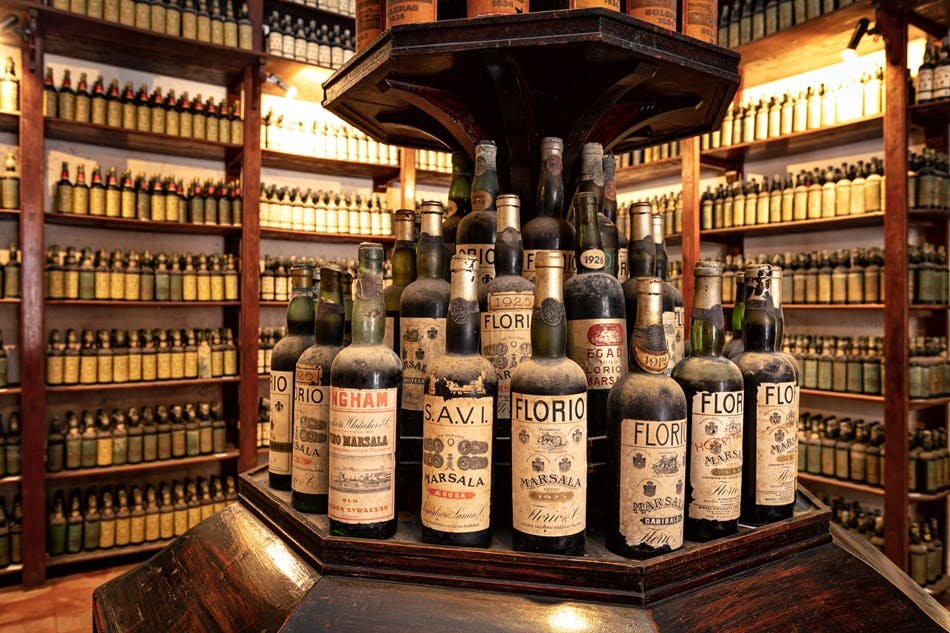 Cantine Florio Marsala Enoteca Old Bottles