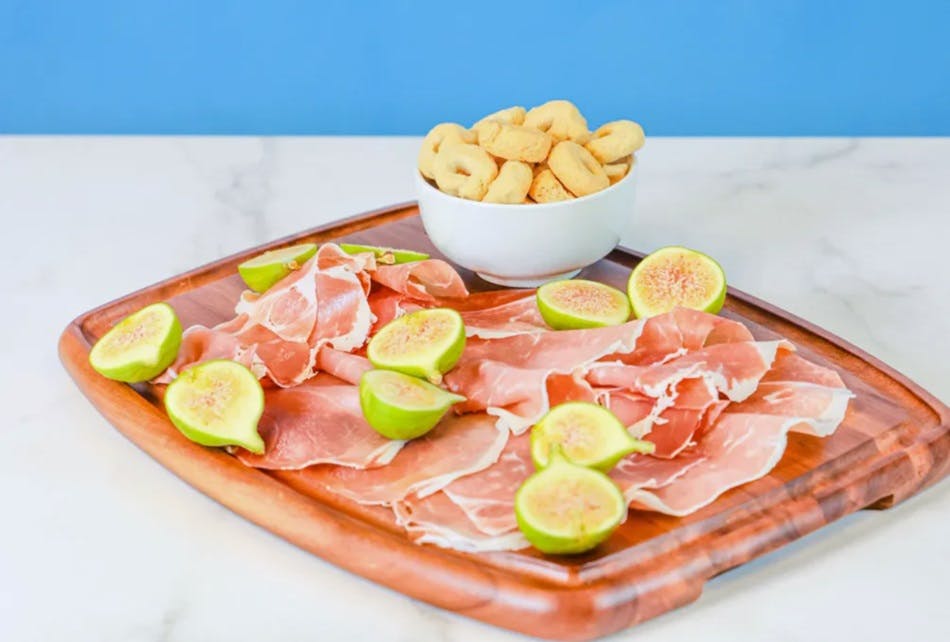 Platter of Prosciutto and fresh figs