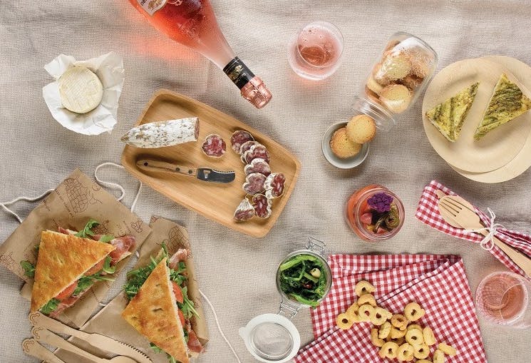 Summer picnic spread