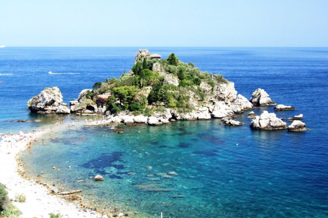 A photo of the Sicilian coast