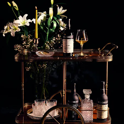 Florio Marsala bar cart