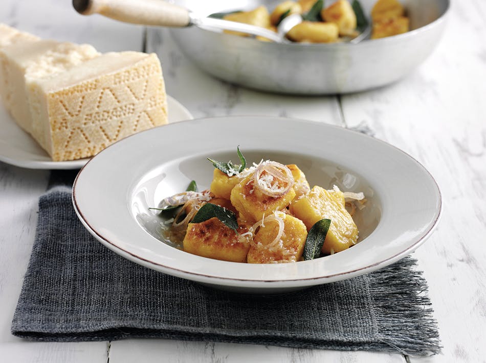 Grana Padano and Pumpkin Gnocchi with Sage