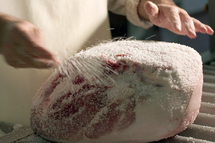 Prosciutto di Parma salted