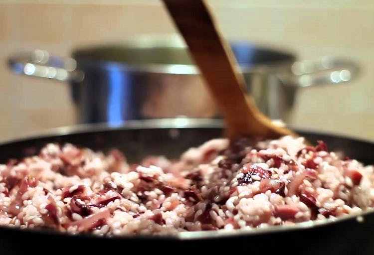 Risotto with radicchio