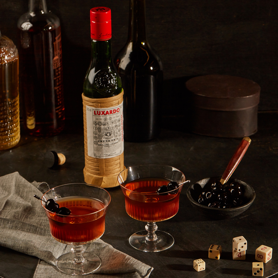 Brooklyn Cocktail with Luxardo