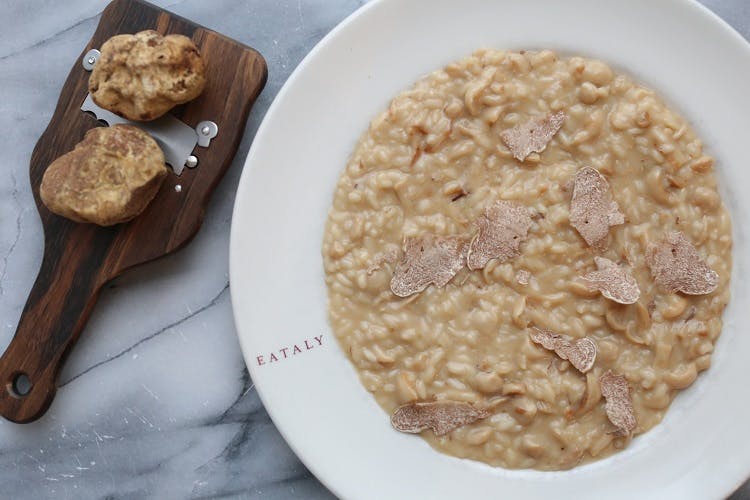 Risotto white truffles