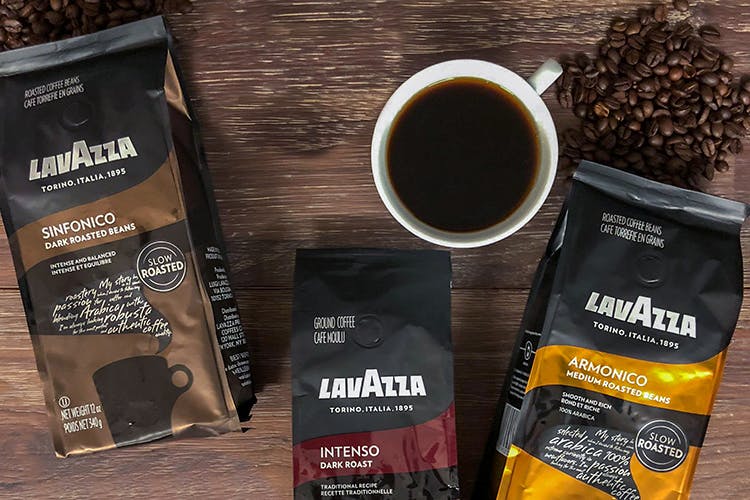 lavazza coffee on a table