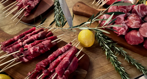 arrosticini and bombette