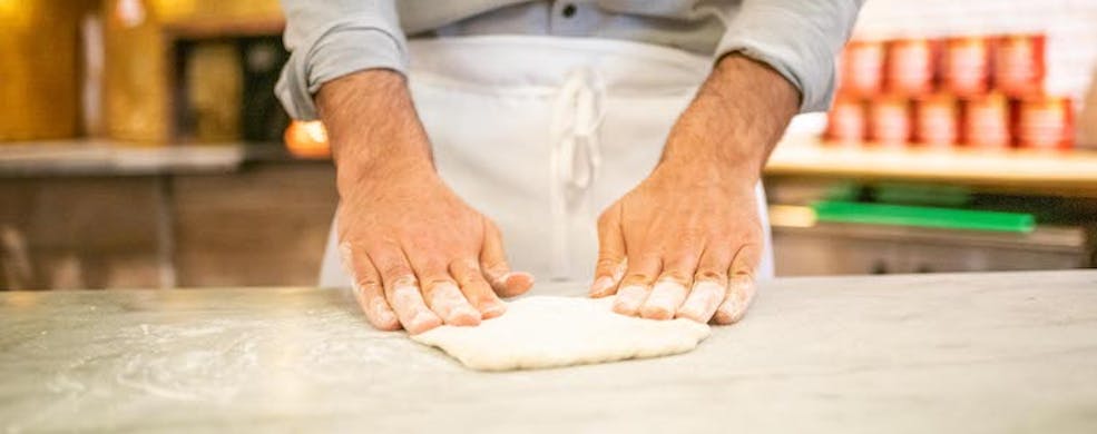 Pizza dough making