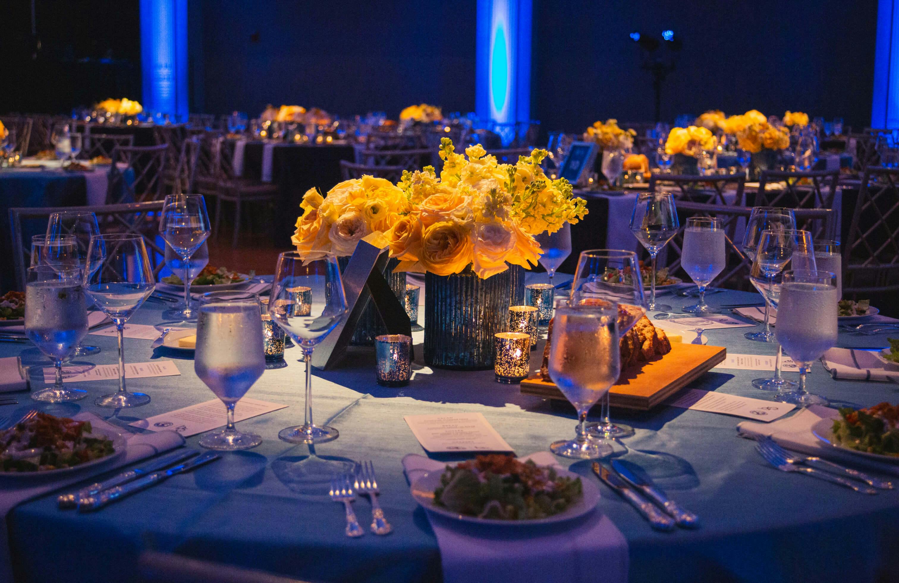 Table setting at Cincinnati event