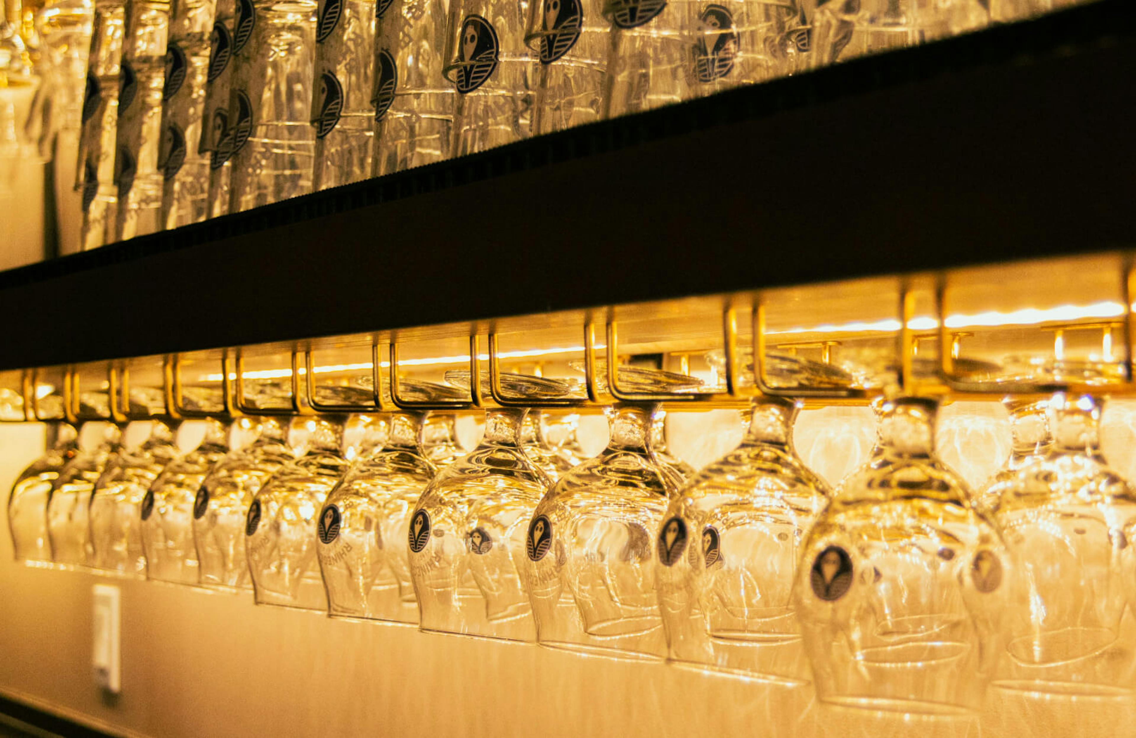 Glassware at Rhingeist brewery
