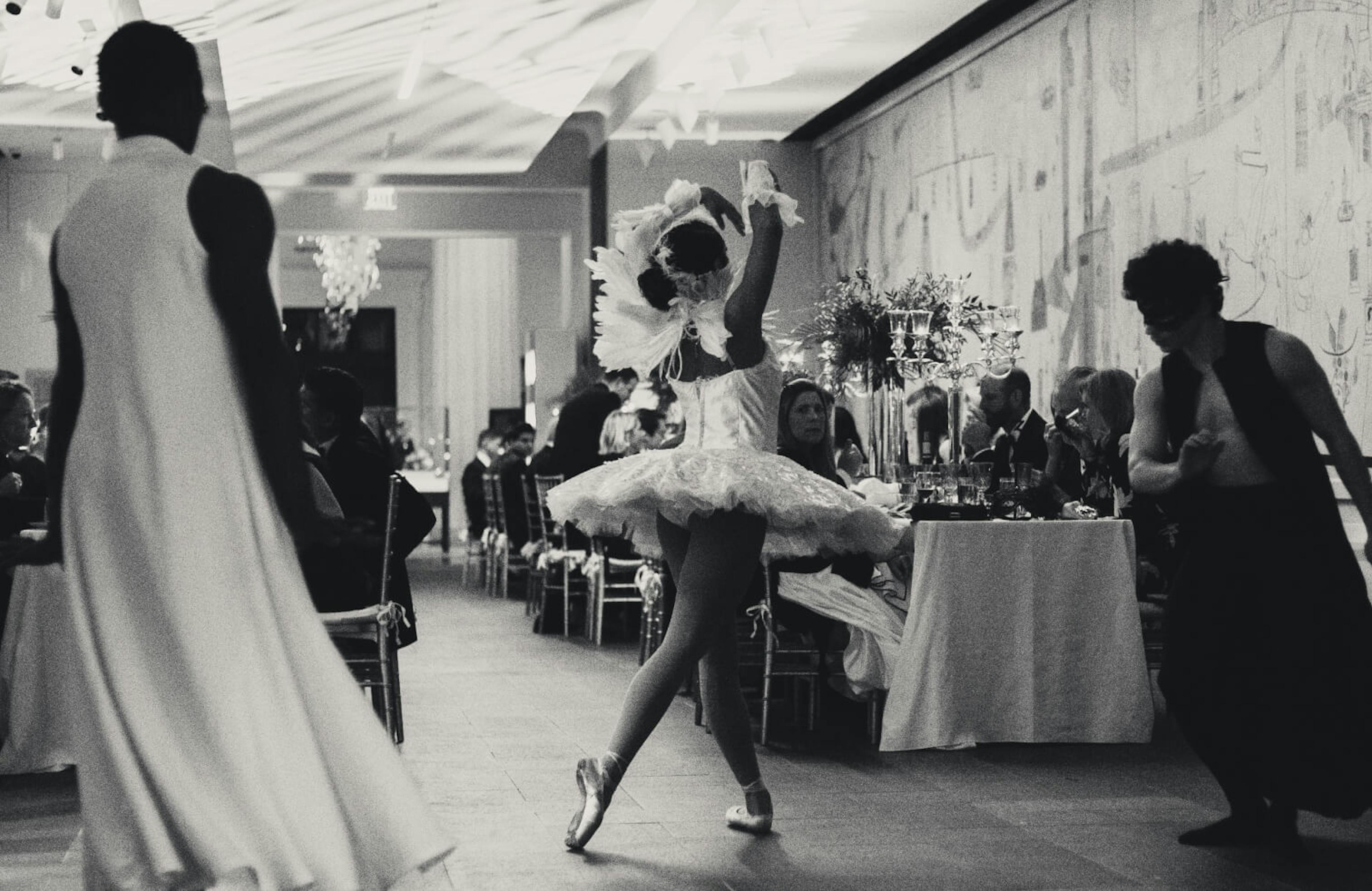Ballet performance at catered event