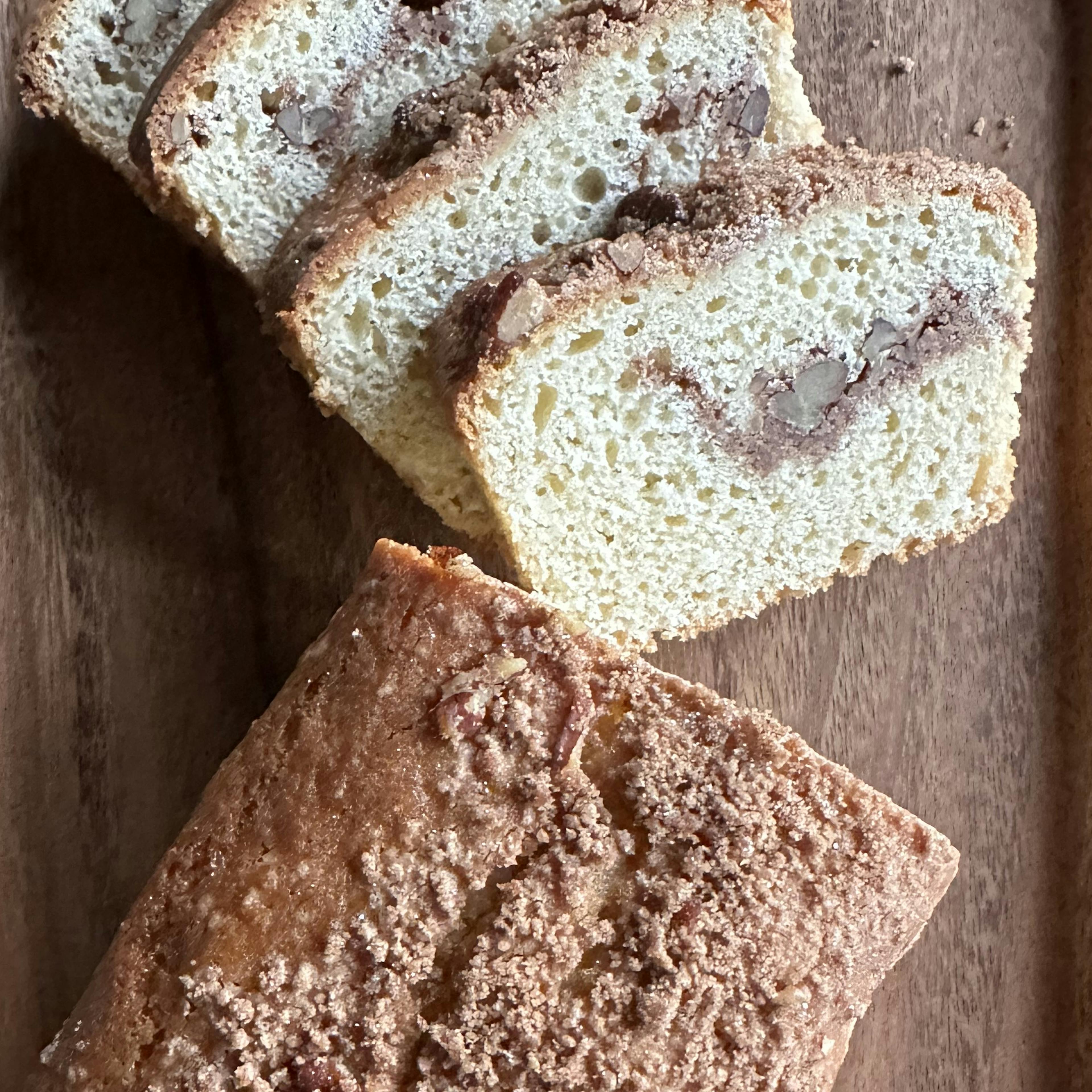 Fresh baked coffee cake
