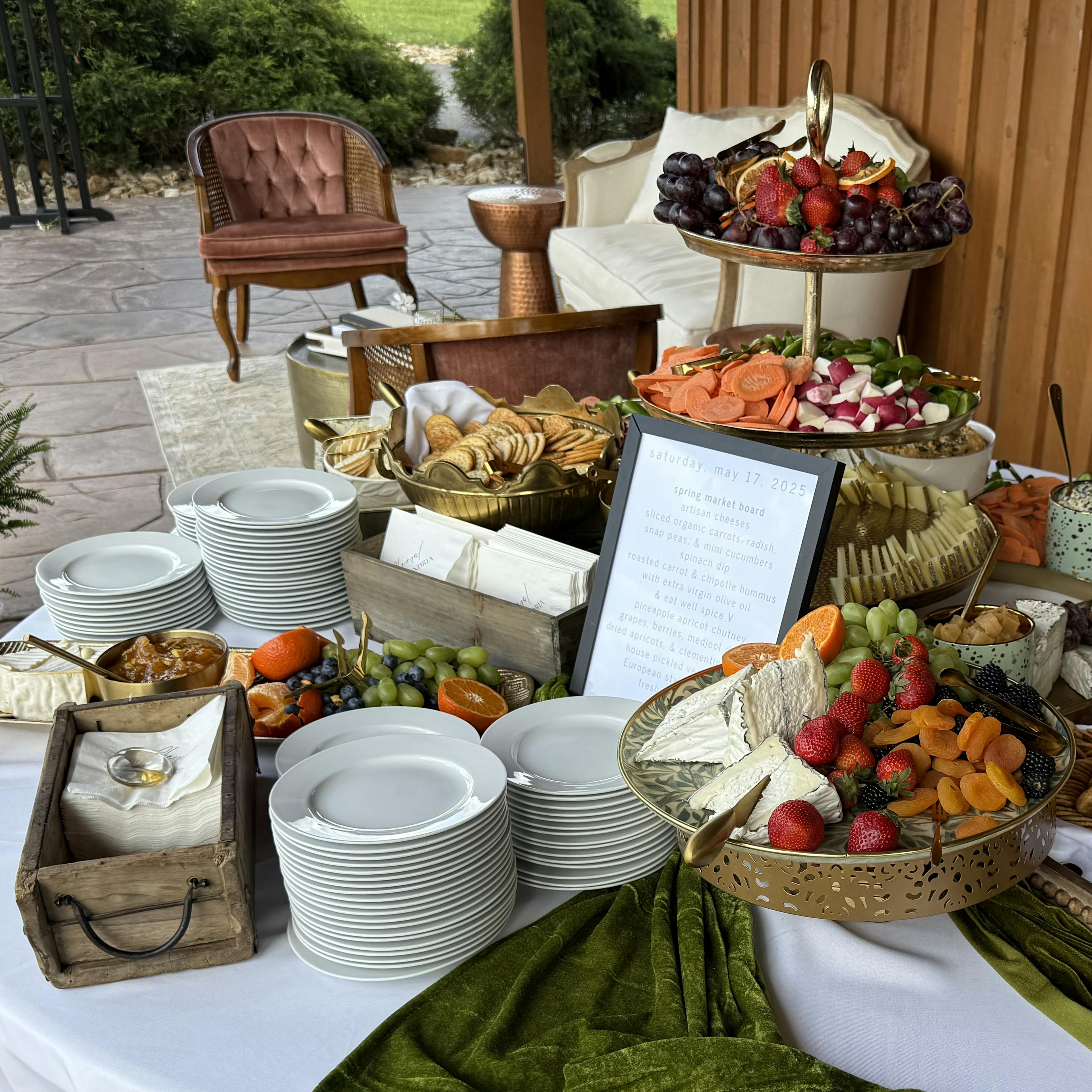 Table of snacks