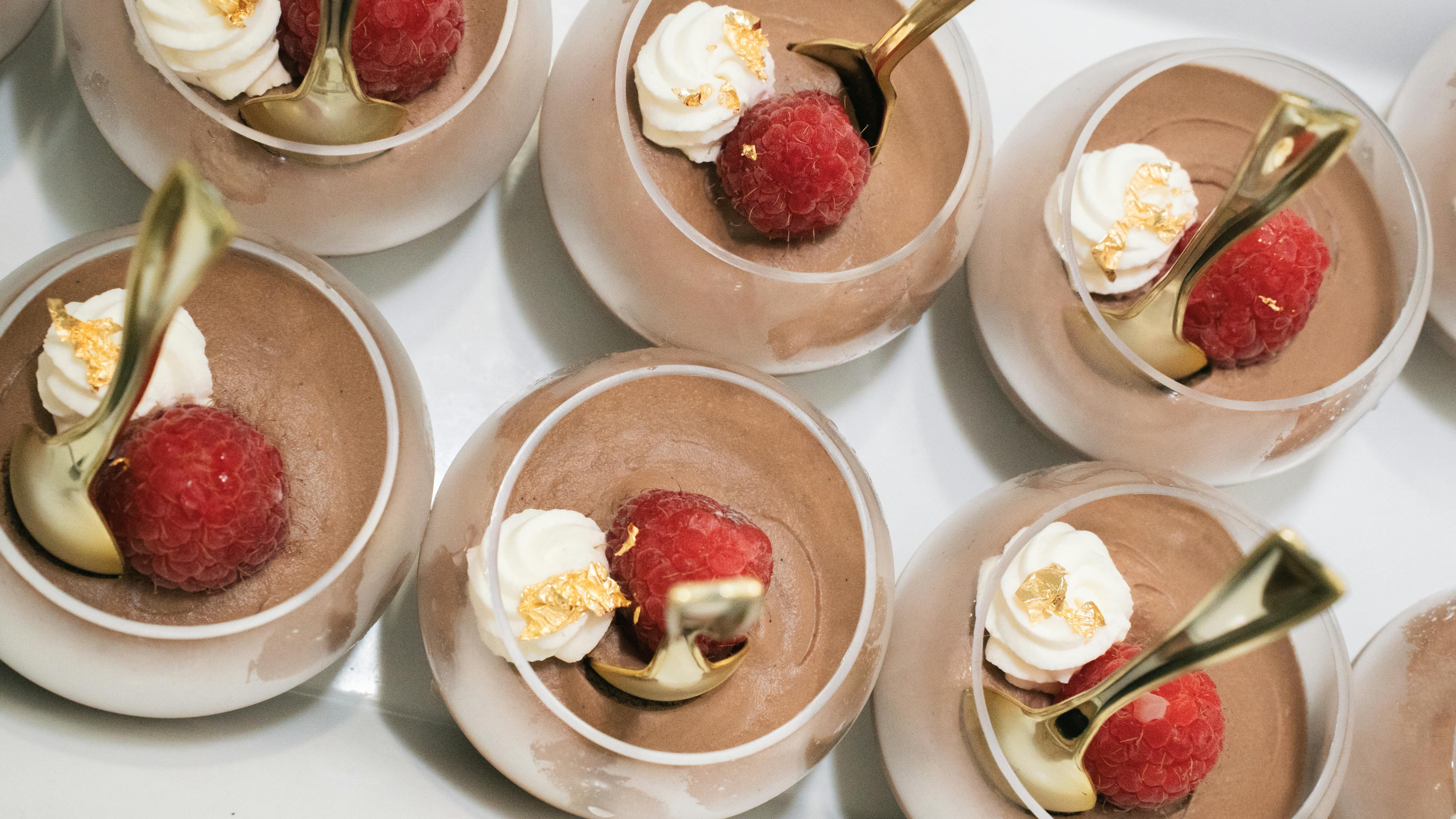 Chocolate mousse in a glass