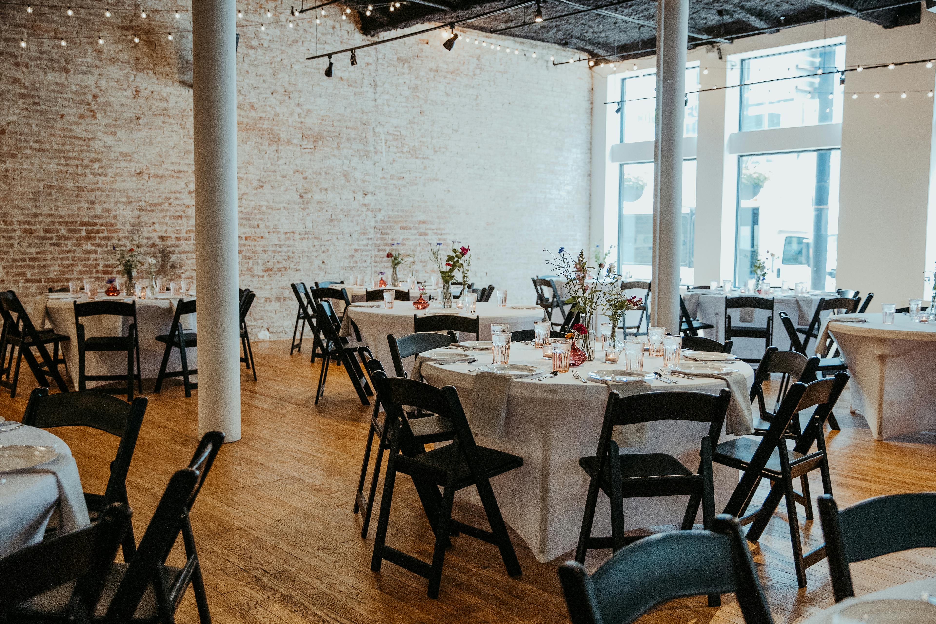 The Spot on West Fifth Table Setup