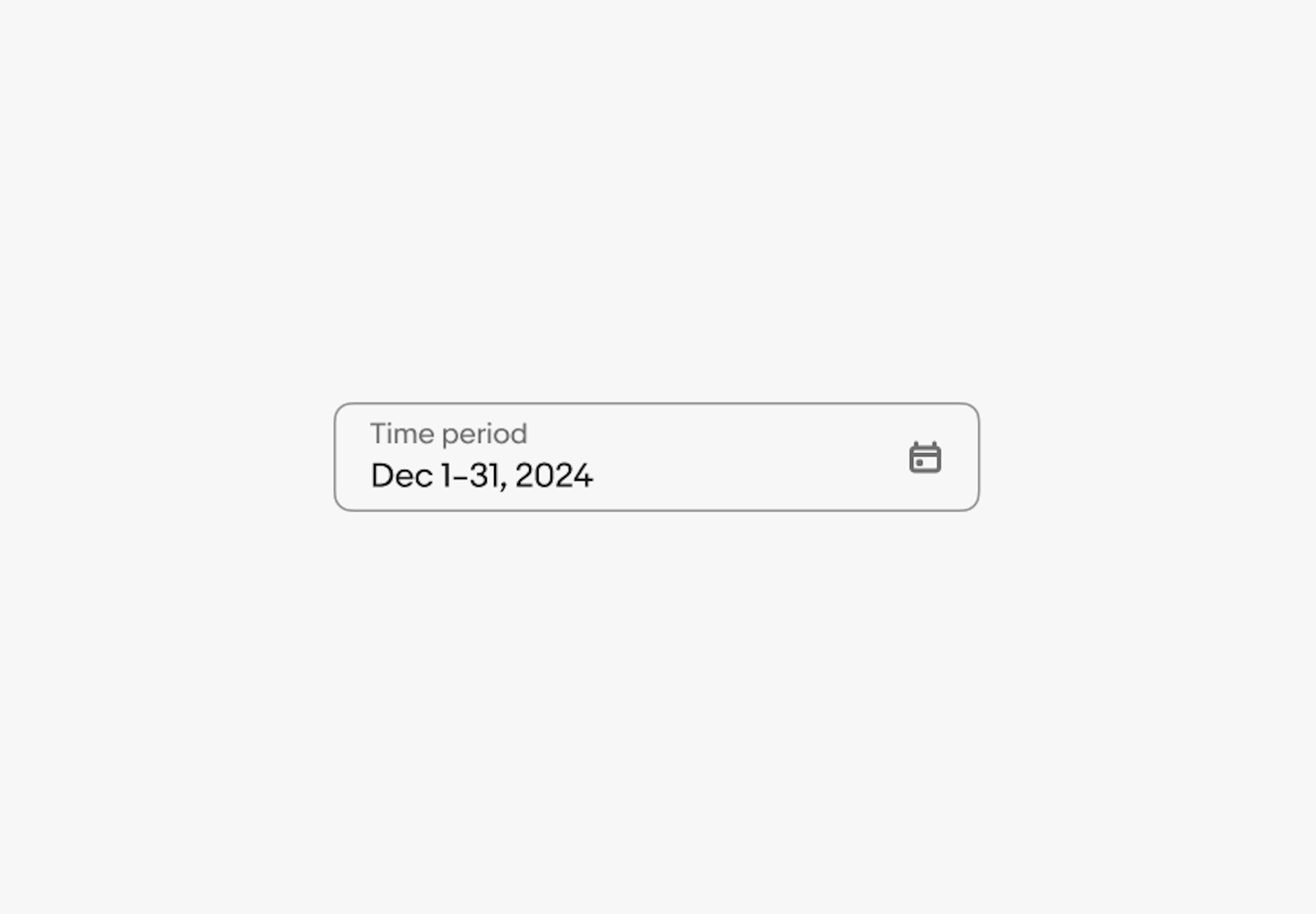 ‘Dec 1–31, 2024’ value is shown in the date picker field.
