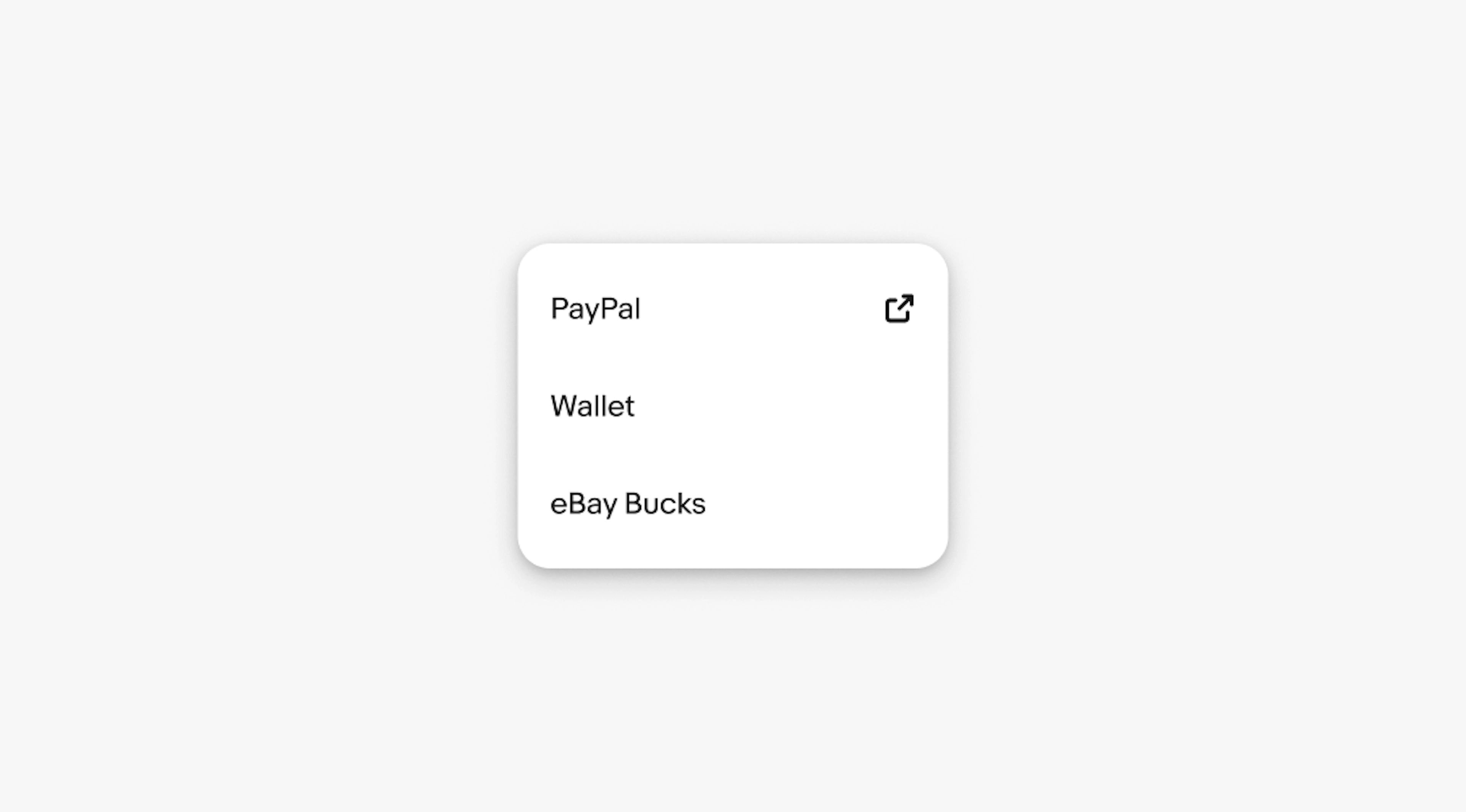 Menu with leading icons for Shop similar, View store, Remove, and Report.