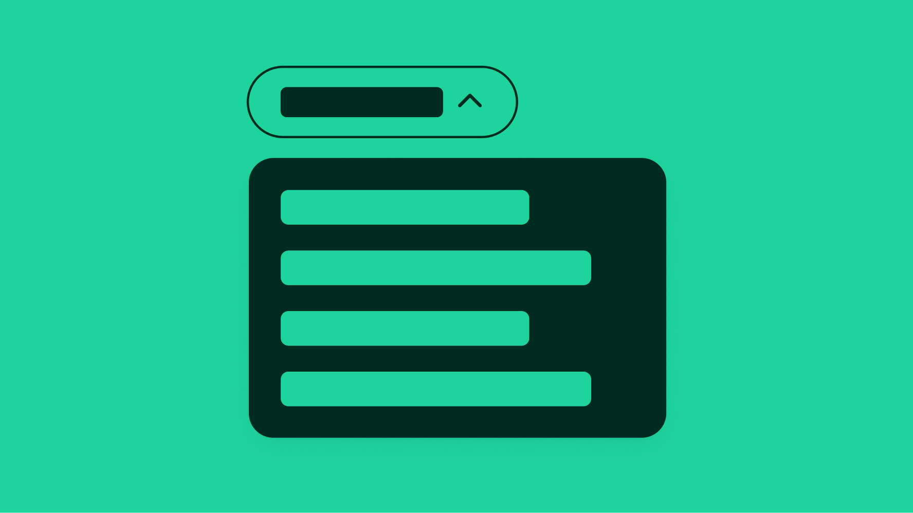 Stylized artwork of a popover.