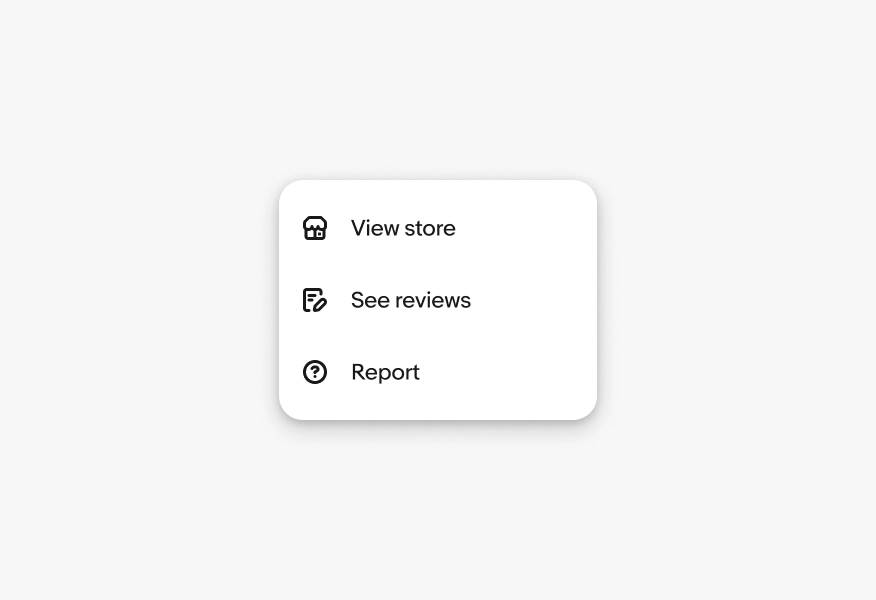 Menu with actions Replace, Generate with AI, Edit, Remove; each with simple icons.