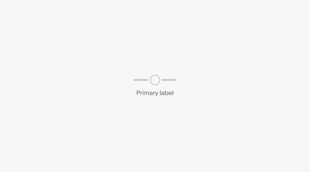 A progress stepper in an incomplete state.