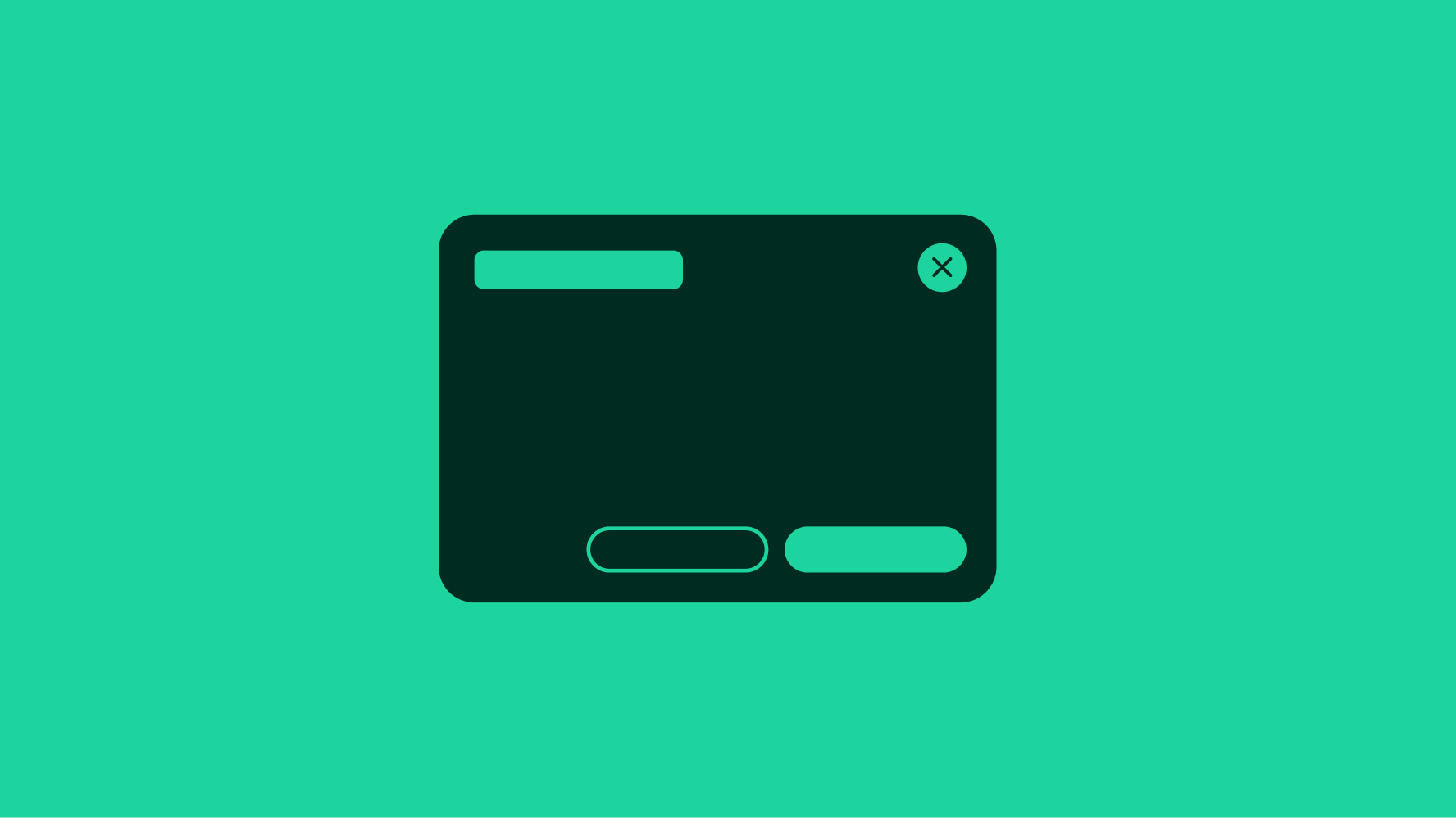 Stylized graphic of a set of dialogs.